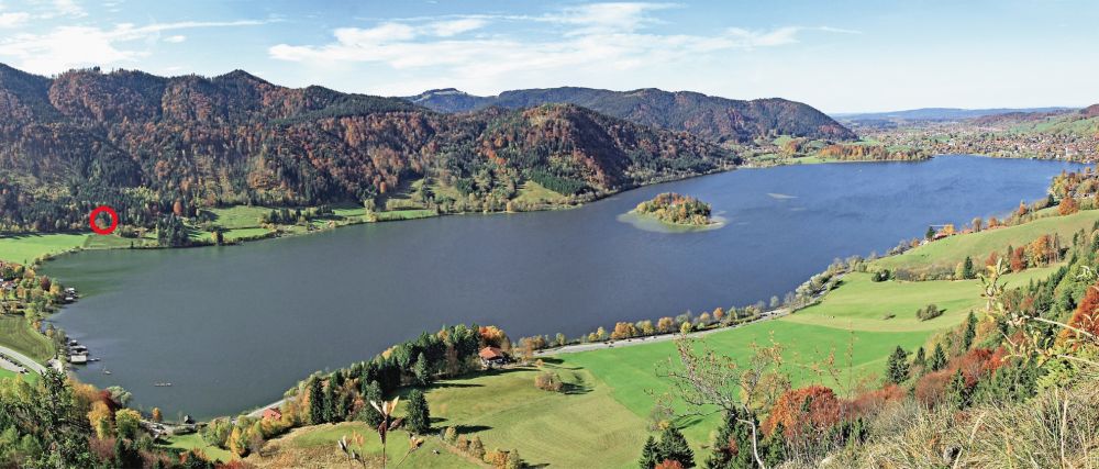 Blick Schliersee- Ferienhaus